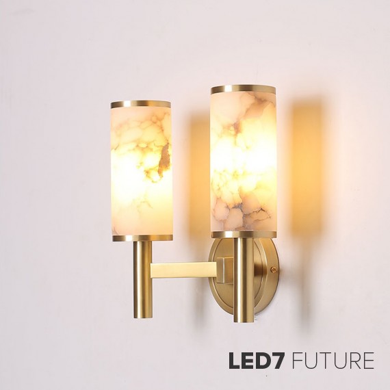 Loft Industry Modern - Marble in Gold Wall Double